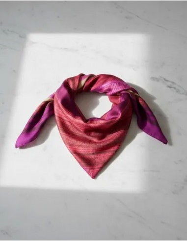 Pañuelo Rayado Fucsia Italiano...