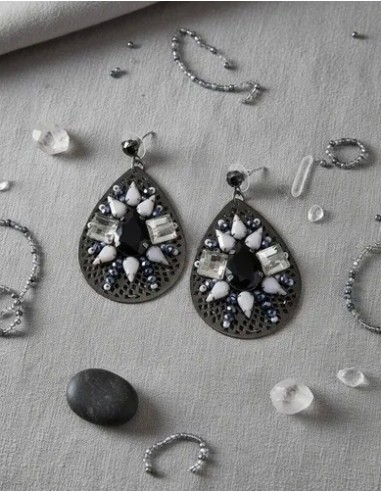 Par De Aros Colgante Gota...
