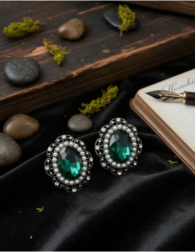 Par De Aros Con Strass Importado-...