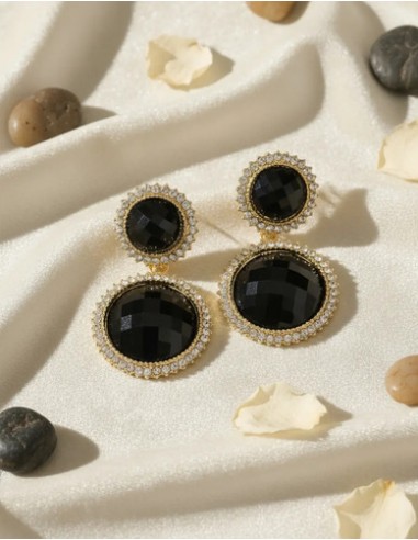 Par De Aros Pendientes Strass...