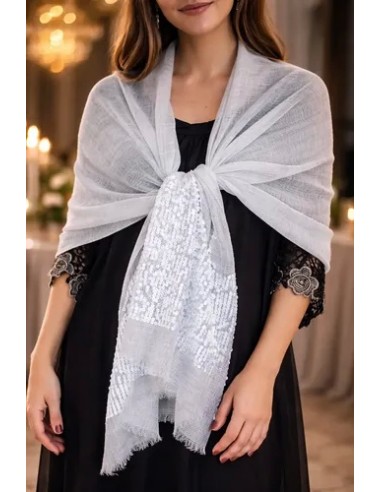 Pashmina Chal Con Lentejuelas...