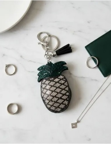 Llavero Mosqueton Anana Con Strass...