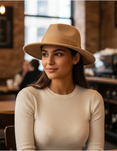 Sombrero Italiano Fedora Pura Lana...