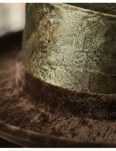 Sombrero Marron Copa Terciopelo...