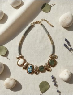 Collar Malla De Chapa Con...