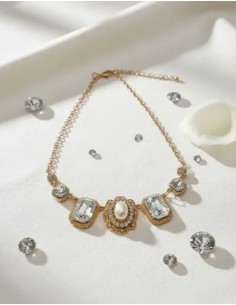 Collar Cristales Con Strass...