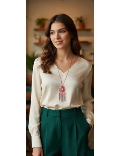 Collar Metal Simil Perlas... 2