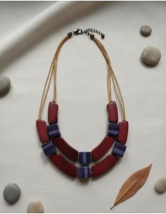 Collar Largo Madera...