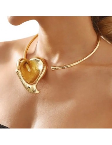 Collar Cogotera Corto Chocker Metal...