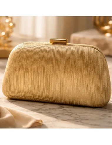 Clutch Cartera Semi Oval Brillo...