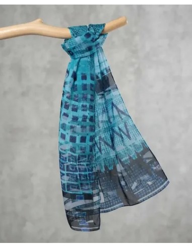 Chalina Turquesa Foulards Italianos...