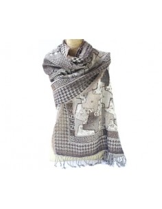 PASHMINA PURA LANA BORDADA