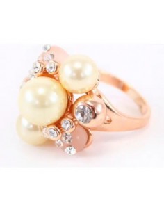 Anillo Con Perlas Y Strass... 2