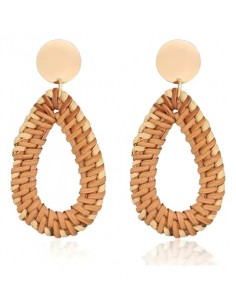 Par De Aros Gota Marron... 2