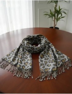 Pashmina Atigrada Gris... 2