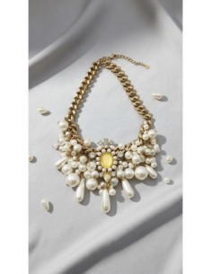 Collar Perlas Con Dije Oval... 2