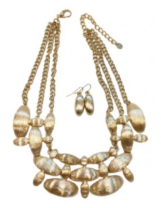 Conjunto Collar Aros Corto...