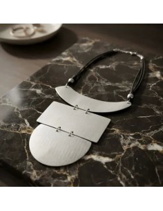 Collar Metal Geometrico...
