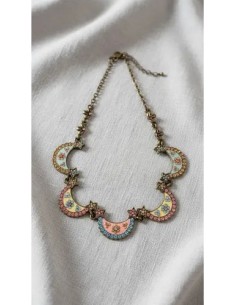 Collar Luna Estrellas Metal...