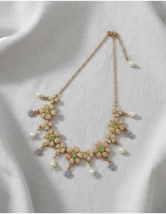 Collar Corto Dije Flores...