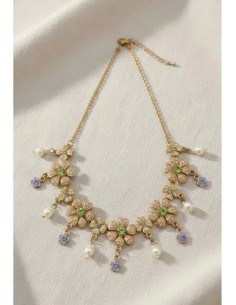 Collar Corto Dije Flores... 2