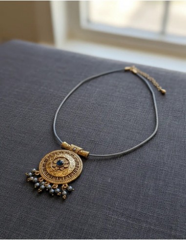 Collar Hilo Con Dije Metal Simil...
