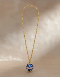 Collar C/ Dije Azul Largo...