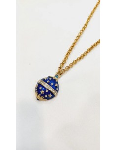 Collar C/ Dije Azul Largo... 2