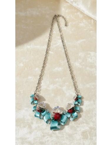 Collar Flor Maceta Metal Importado...