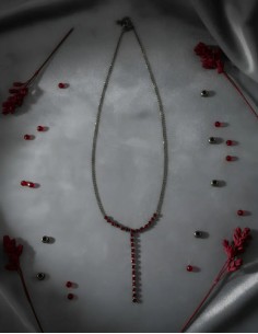 Collar Strass Fino...