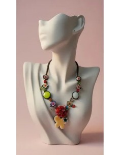 Collar Dijes Flores Piedras... 2