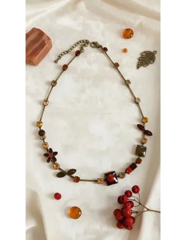 Collar Gargantilla De Piedras Metal...