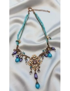 Collar V Simil Perlas Metal... 2