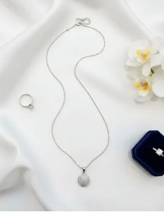 Collar Con Dije Redondo C/...