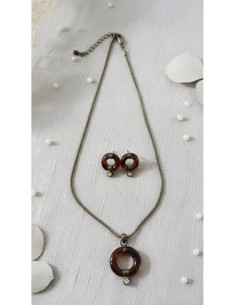 Conjunto Collar Aros Piedra... 2
