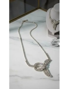 Collar Corto Hoja Strass... 2