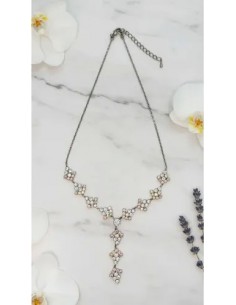 Collar V Piedras Strass...