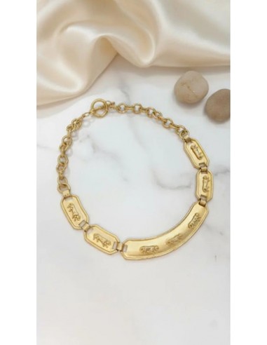 Collar Metal Corto C/ Animales...