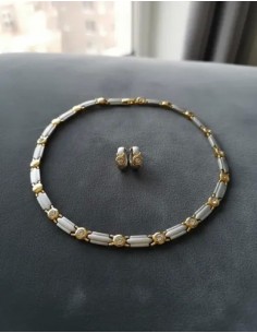 Conjunto Collar Aros Corto...