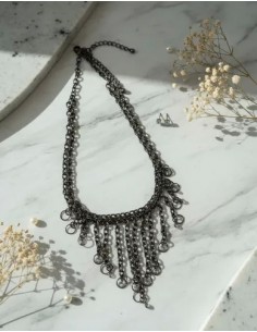 Conjunto Collar Cadena Aros...