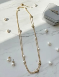 Collar Dorado Con Simil...