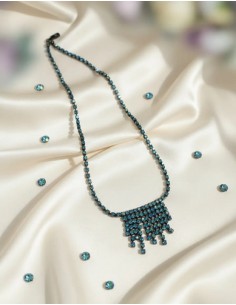 Collar De Strass Azules...