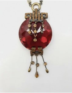 Collar Dije Piedra Roja... 2