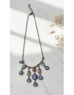 Collar Rosas Metal Strass... 2