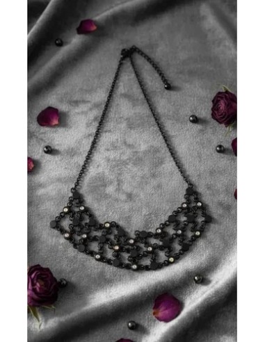 Collar Gargantilla Corto Rejas Strass...