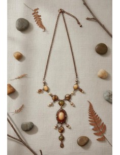 Collar Marron Dije Simil...