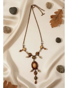 Collar Marron Dije Simil... 2