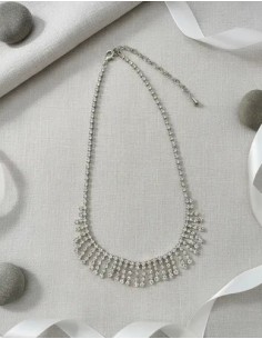 Collar De Strass Corto Con...