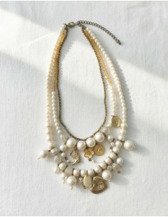 Collar 3 Capas Con Simil...