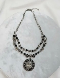 Collar Metal Dije Redondo...